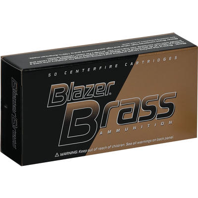 CCI Ammo Blazer Brass 9mm FMJ RN 124 Grain 50 Roun