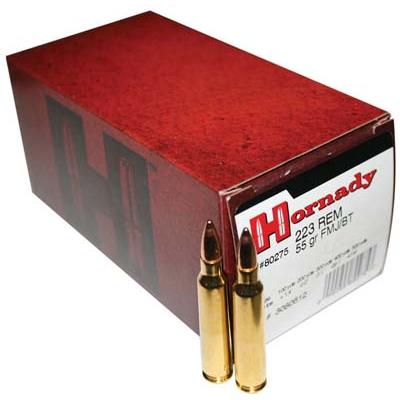 Hornady Ammo 223 Remington FMJBT 55 Grain 50 Round Hornady Ammo 223 Remington FMJBT 55 Grain 50 Round