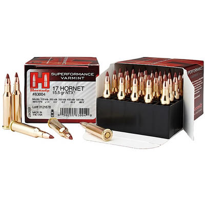 Hornady Ammo Superformance 17 Hornet NTX Lead-Free