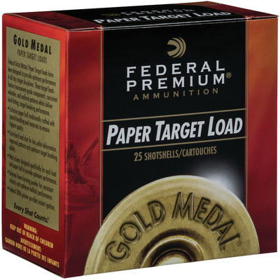 Federal Shotshells Gold Medal Paper 12 Gauge 2.75i