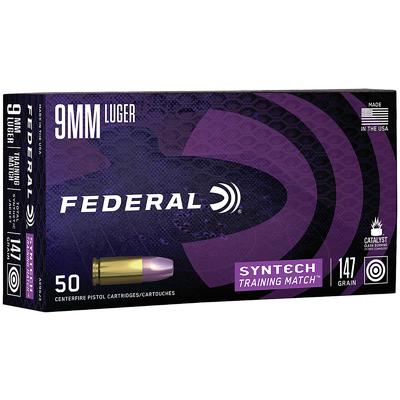 Federal Ammo Syntech Training Match 9mm 147 Grain