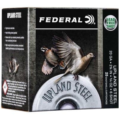 Federal Shotshells Upland Steel 20 Gauge 2.75in 7/