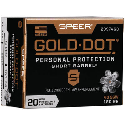 Speer Ammo Gold Dot Personal Protection 40 S&W
