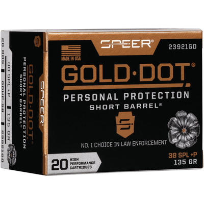 Speer Ammo Gold Dot Personal Protection 38 Special Speer Ammo Gold Dot Personal Protection 38 Special