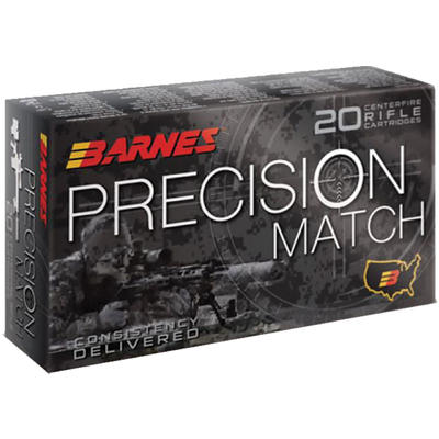 Barnes Ammo Precision Match 338 Lapua Magnum 300 G