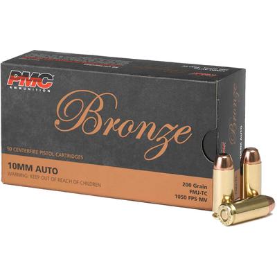 PMC Ammo Bronze 10mm Truncated Cone FMJ 200 Grain