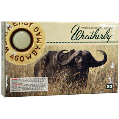 Weatherby Ammo 460 Weatherby Magnum 500 Grain RN 2 Weatherby Ammo 460 Weatherby Magnum 500 Grain RN 2