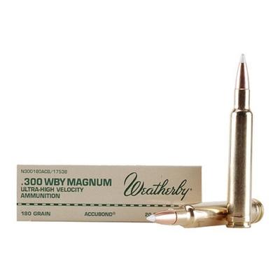 Weatherby Ammo 300 Weatherby Magnum Nosler AccuBon