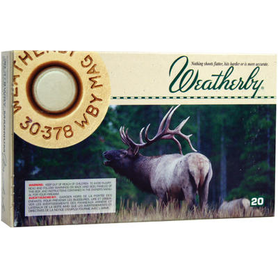 Weatherby Ammo Select 30-378 Weatherby Magnum Nosl