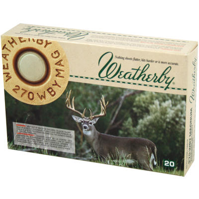 Weatherby Ammo Norma 270 Weatherby Magnum Spitzer