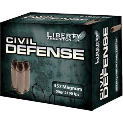 Liberty Ammo Civil Defense 357 Magnum 50 Grain LF