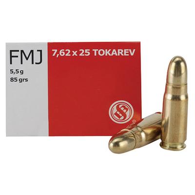 Sellier & Bellot Ammo Training 7.6x25mm Tokare