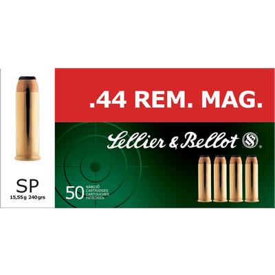 Sellier & Bellot Ammo 44 Magnum 240 Grain SP 5 Sellier & Bellot Ammo 44 Magnum 240 Grain SP 5