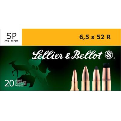 Sellier & Bellot Ammo 6.5mmX52R SP 117 Grain 2