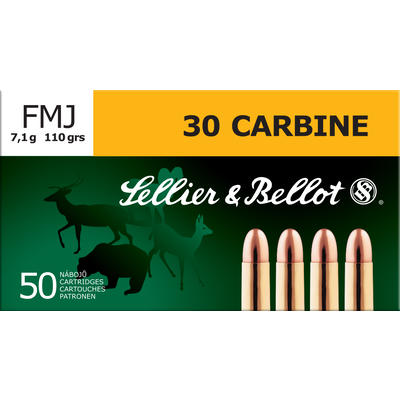 Sellier & Bellot Ammo Training 30 Carbine FMJ Sellier & Bellot Ammo Training 30 Carbine FMJ