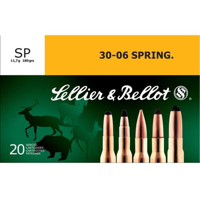 Sellier & Bellot Ammo 30-06 Springfield SP 180