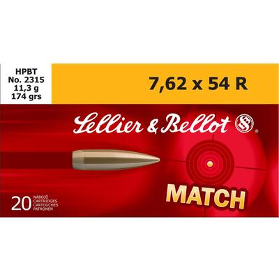 Sellier & Bellot Ammo 7.62x54mm Russian BTHP 1