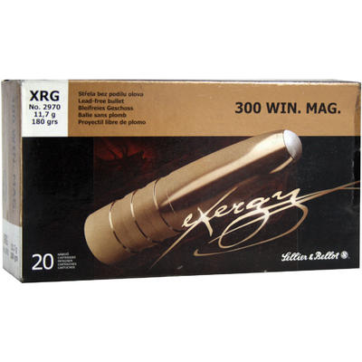 Sellier & Bellot Ammo 300 Win Mag eXergy 180 G