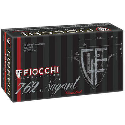 Fiocchi Ammo Specialty 7.62mm Nagant 97 Grain Meta
