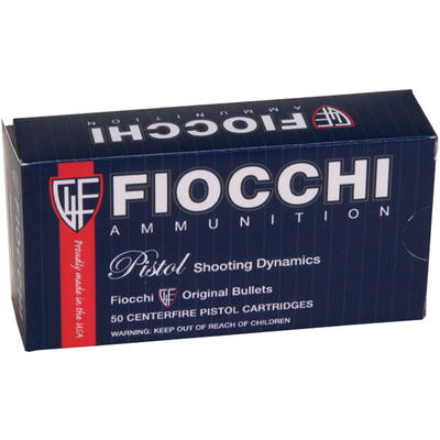 Fiocchi Ammo Shooting Dynamics 38 Super 129 Grain