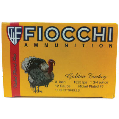 Fiocchi Shotshells Turkey Nickel Plated 12 Gauge 3