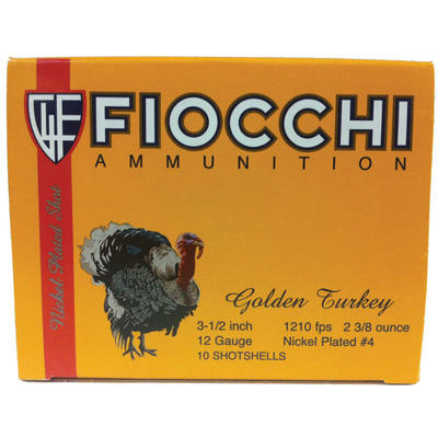 Fiocchi Shotshells Turkey Nickel Plated 12 Gauge 3