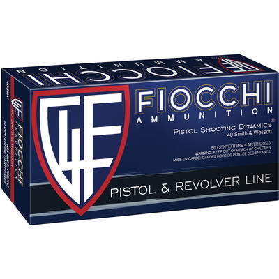Fiocchi Ammo Shooting Dynamics 40 S&W 165 Grai