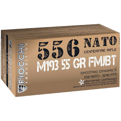 Fiocchi Ammo Shooting Dynamics 5.56x45mm (5.56 NAT Fiocchi Ammo Shooting Dynamics 5.56x45mm (5.56 NAT