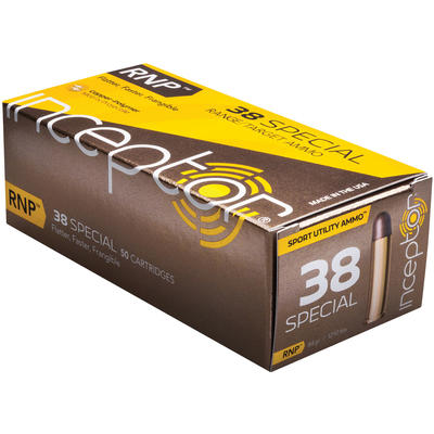 PolyCase Ammo Inceptor Sport Utility 38 Special 84 PolyCase Ammo Inceptor Sport Utility 38 Special 84