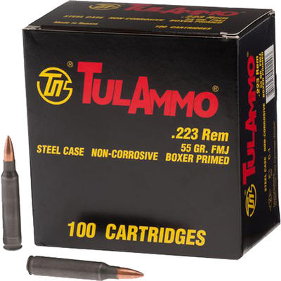 Tula Ammo 223 Remington FMJ 55 Grain Steel Case 10 Tula Ammo 223 Remington FMJ 55 Grain Steel Case 10