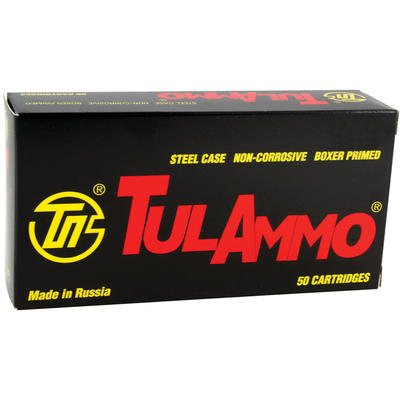 Tula Ammo 380 ACP FMJ 91 Grain 50 Rounds [TA380910
