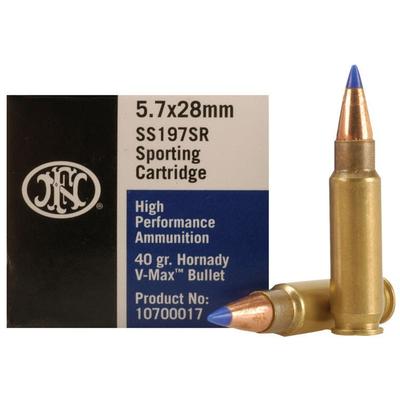 FN Herstal Ammo Sporting 5.7x28mm V-Max 40 Grain 5