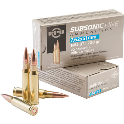 Prvi Partizan PPU Ammo Subsonic 7.62x51mm (7.62 NA