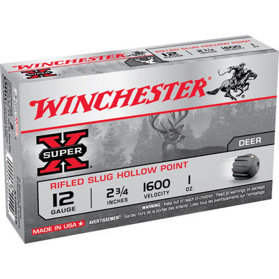Winchester Shotshells Super-X Rifled Lead 12 Gauge