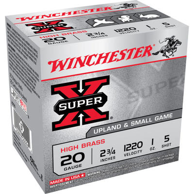 Winchester Shotshells Super-X High Brass 20 Gauge