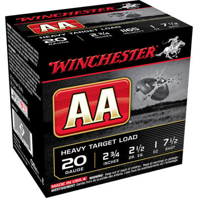 Winchester Shotshells AA Target 20 Gauge 2.75in 1o