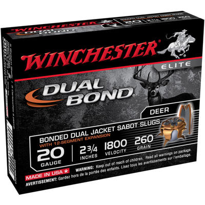 Winchester Shotshells Dual Bond 20 Gauge 2.75in 26 Winchester Shotshells Dual Bond 20 Gauge 2.75in 26