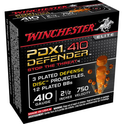 Winchester Shotshells PDX1 .410 Gauge 2.5in 12 BB Winchester Shotshells PDX1 .410 Gauge 2.5in 12 BB