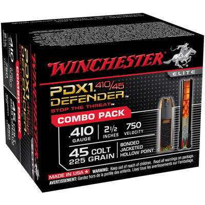 Winchester Shotshells PDX1 410/45 LC 2.5in 12/BB 3