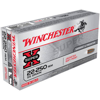Winchester Ammo Super-X 22-250 Remington 55 Grain