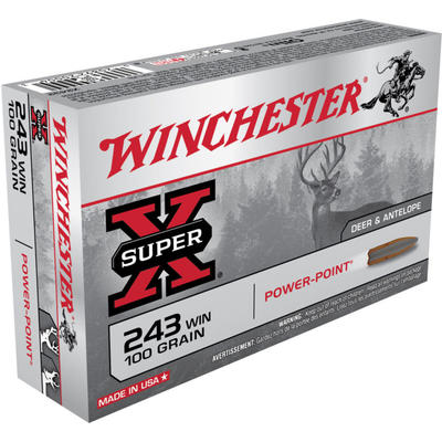 Winchester Ammo Super-X 243 Winchester 100 Grain P