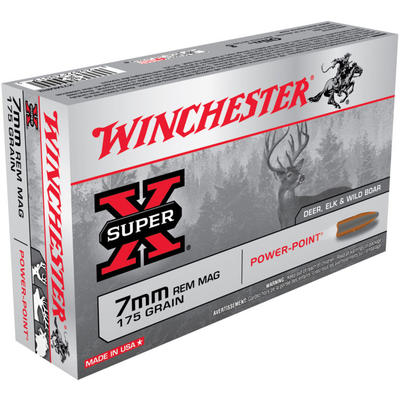 Winchester Ammo Super-X 7mm Magnum 175 Grain Power