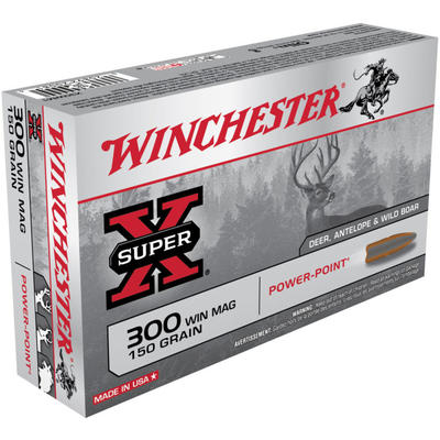 Winchester Ammo Super-X 300 Win Mag 150 Grain Powe