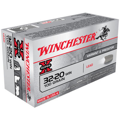Winchester Ammo Super-X 32-20 Winchester 100 Grain