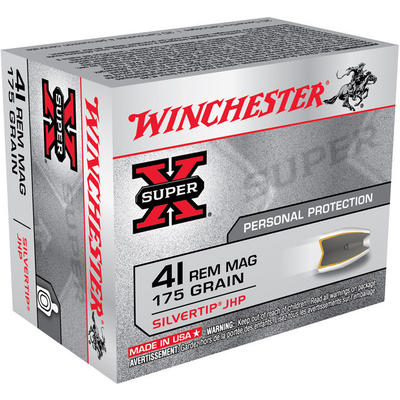 Winchester Ammo Super-X 41 Magnum 175 Grain Silver