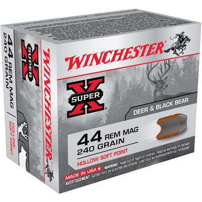Winchester Ammo Super-X 44 Magnum 240 Grain Hollow