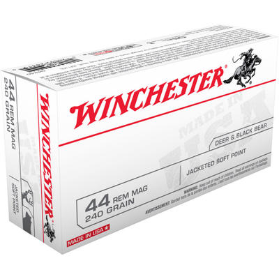 Winchester Ammo Best Value 44 Magnum 240 Grain JSP