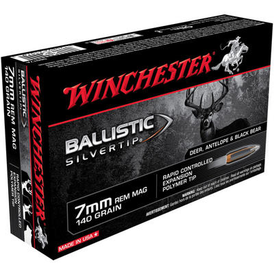 Winchester Ammo Supreme 7mm Magnum 140 Grain Silve