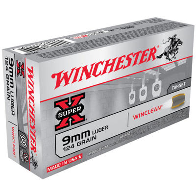 Winchester Ammo WinClean 9mm 124 Grain Brass Enclo