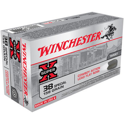 Winchester Ammo Cowboy Action 38 Special Lead 158 Winchester Ammo Cowboy Action 38 Special Lead 158